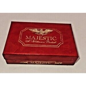 Vintage Empty Red Wittnauer MAJESTIC Watch Box fifth avenue New York NY